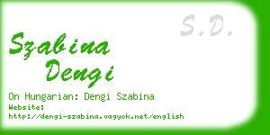 szabina dengi business card